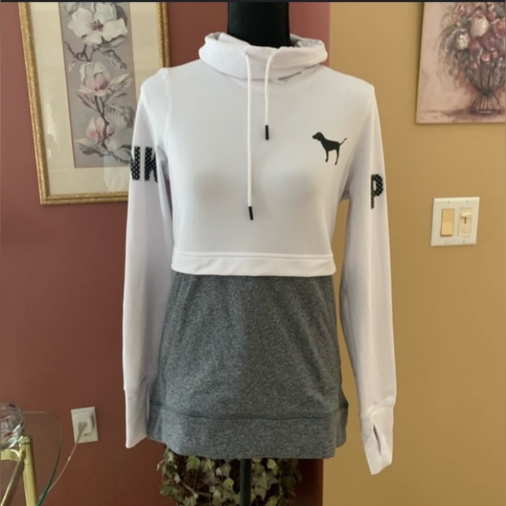 PINK Victoria Secret XS cowelneck hoodie Y2K